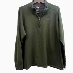 The North Face Men's Cotton Wool Blend Quarter Zip Pullover Sweater XL